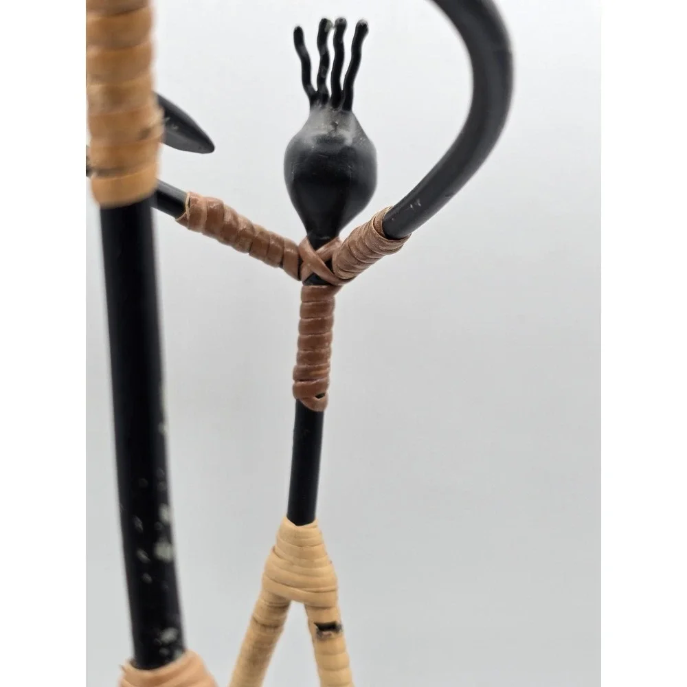 ViBlack Iron and‎ Rattan Candle Holder by Laurids Lonborg - Family Dancing